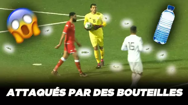 😱 Pluie de bouteilles d'eau lors du match de la Tunisie