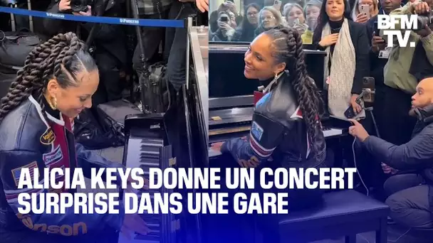 Alicia Keys donne un concert surprise dans une gare de Londres