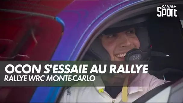 Esteban Ocon aux commandes d'un bolide de Rallye