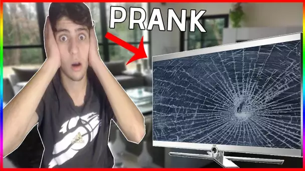 J&#039;AI CASSÉ MA TÉLÉVISION !! IL M&#039;INSULTE EN VIDÉO ! PRANK