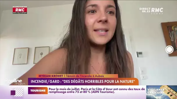 Incendie dans le Gard : l'inquiétude des habitants d'Aubais