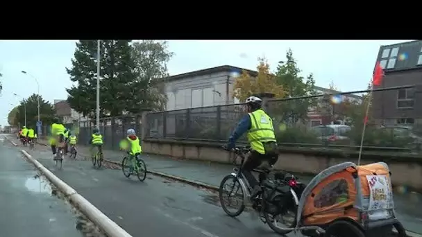 Mâcon : le Vélo bus, un ramassage scolaire innovant