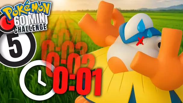A LA DERNIERE SECONDE ! - Pokémon 60 MINUTES Challenge Ep.5 - Pokémon Ecarlate 4K