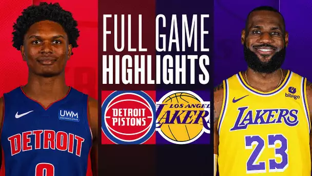 PISTONS at LAKERS | FULL GAME HIGHLIGHTS | February 13, 2024
