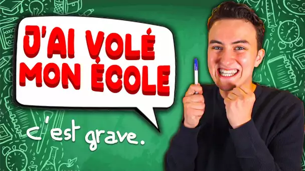 J'AI VOLÉ MON ÉCOLE... (Hugoposay anecdote la rentrée)