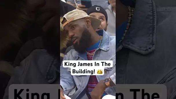 LeBron James is back in Cleveland checking out game 4! 👑🔥|#Shorts
