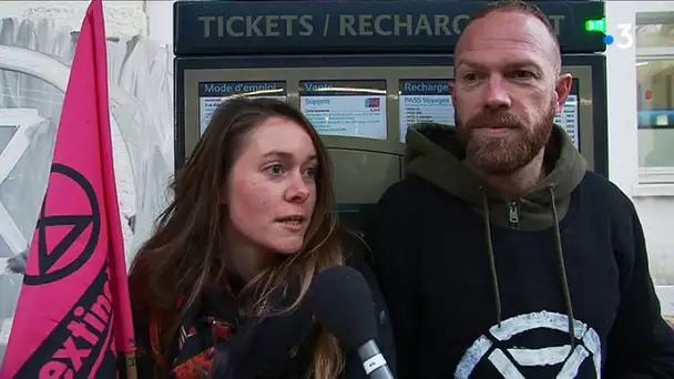 Extinction Rebellion à Besançon : opération gratuité des transports publics