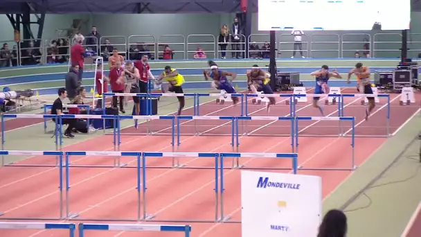 Meeting Elite de Mondeville 2019 : Aurel Manga 3e en 7&#039;&#039;68 sur 60 m haies