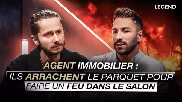 AGENT IMMOBILIER : ILS ARRACHENT LE PARQUET POUR FAIRE UN FEU DANS LE SALON