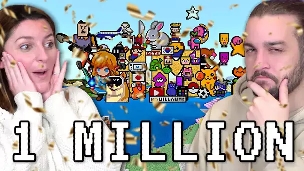 ON A FINI LE PROJET DU 1 MILLION D'ABONNES ! PROJET 1 MILLION SUR MINECRAFT