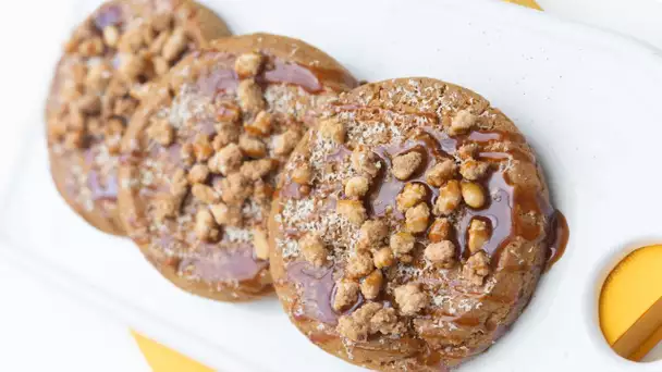 RECETTE #95 - Cookies pignon caramélisées, caramel salé, chocolat blanc - Fabrice Mignot