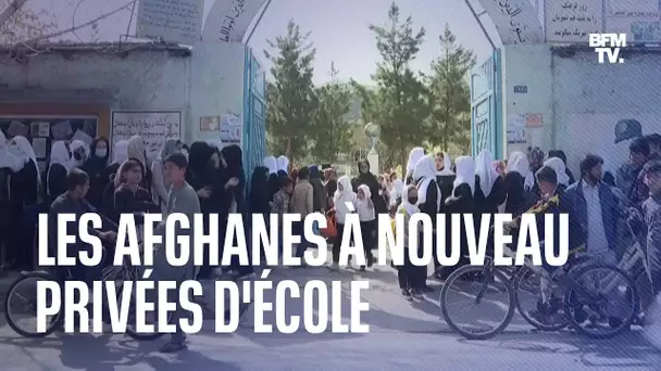 Quelques heures après la réouverture des collèges et lycées, les Afghanes à nouveau privées d'école