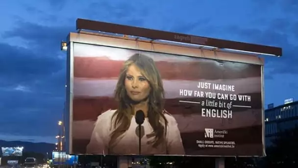 Cette école croate utilise le visage de Melania Trump pour inciter les gens à apprendre l’anglais