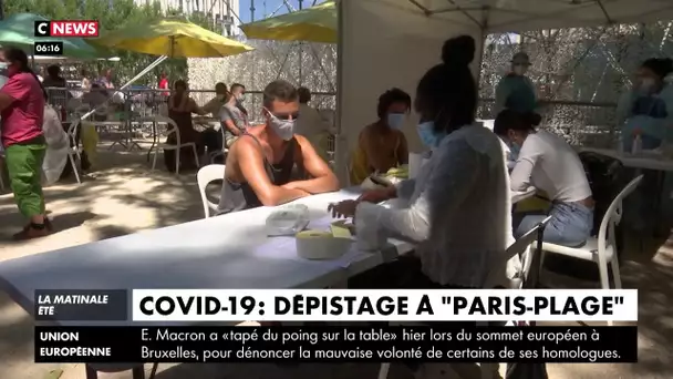 Covid-19 : dépistage à Paris-plage