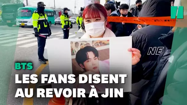 Le chanteur Jin des BTS commence son service militaire