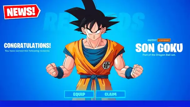 RECOMPENSES GRATUITES POUR TOUT LE MONDE + DRAGON BALL Z ARRIVE BIENTOT ! (FORTNITE NEWS)