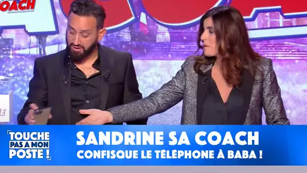 Sandrine sa coach : Sandrine Sarroche confisque le téléphone portable de Cyril Hanouna !