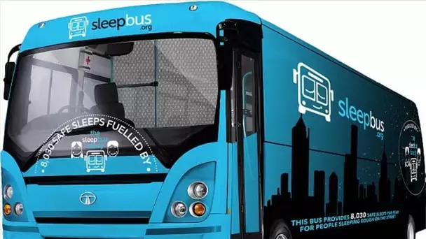 Le Sleepbus, un bus spécial qui accueille les SDF