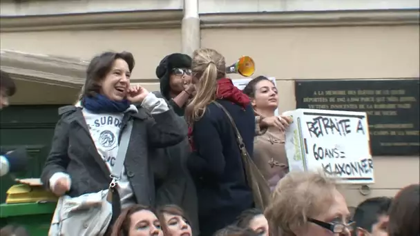 Blocus devant un lycée, la tension monte