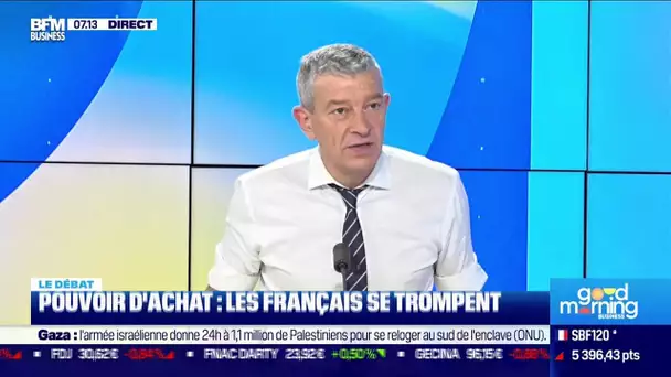 Nicolas Doze face à Jean-Marc Daniel : Pouvoir d'achat, les Français se trompent