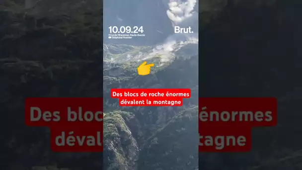 Les images impressionnantes d'un éboulement au col de l'Encrenaz en Haute-Savoie 😱