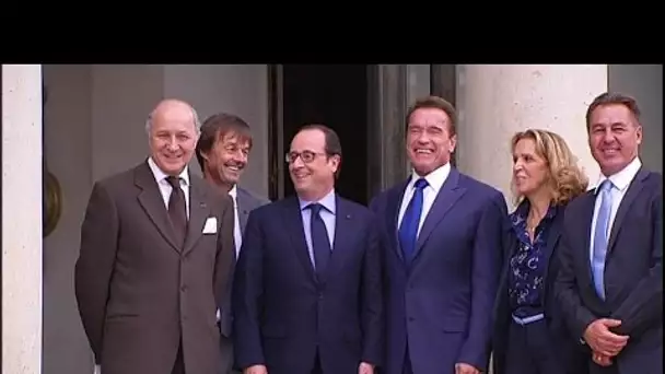 Arnold Schwarzenegger à l&#039;Elysée pour sauver la planète