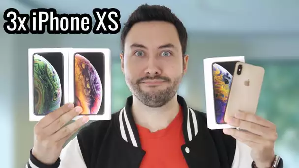 Je déballe les 3 iPhone XS !