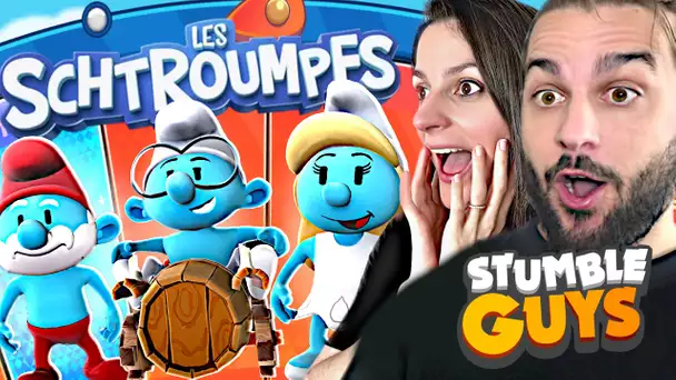 STUMBLE GUYS LES SCHTROUMPFS ! UNE MISE A JOUR DE FOU SUR STUMBLE GUYS !