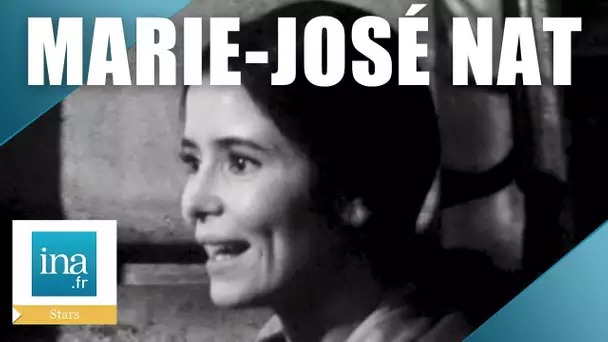Marie-José Nat sur le tournage de "Elise ou la vraie vie" | Archive INA