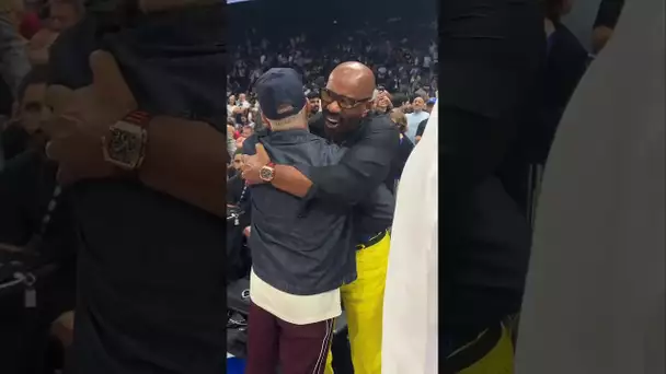 AJ McLean🤝 Steve Harvey In The Building For #NBAinAbuDhabi on NBA TV! 👏 | #Shorts