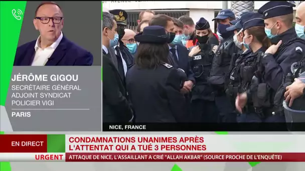 Attentat de Nice : la réaction de Jérôme Gigou, secrétaire général adjoint du syndicat policier VIGI