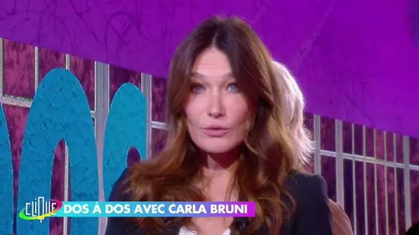 Carla Bruni dans le Dos à dos de Catherine Ceylac - Clique - CANAL+