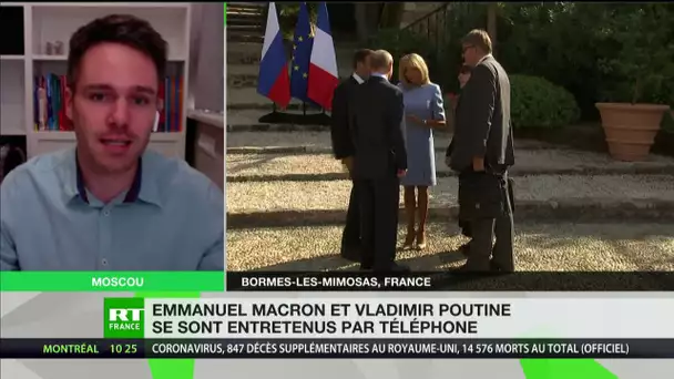 Emmanuel Macron et Vladimir Poutine se sont entretenus par téléphone
