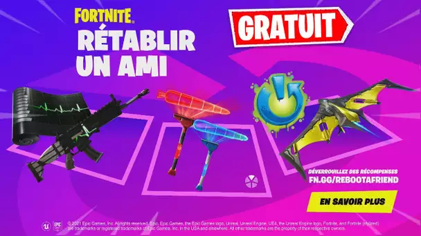 AVOIR UNE PIOCHE, UN PLANEUR ... GRATUITEMENT ! (FORTNITE EVENEMENT RETABLIR UN AMI)