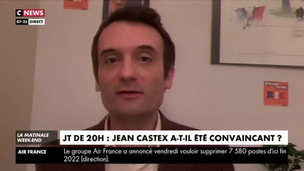 Florian Philippot, président "Les Patriotes" à propos des premiers mots de Jean Castex
