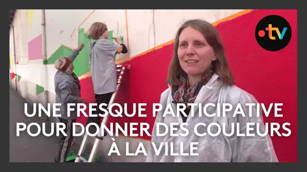 Une fresque participative pour donner des couleurs à la ville