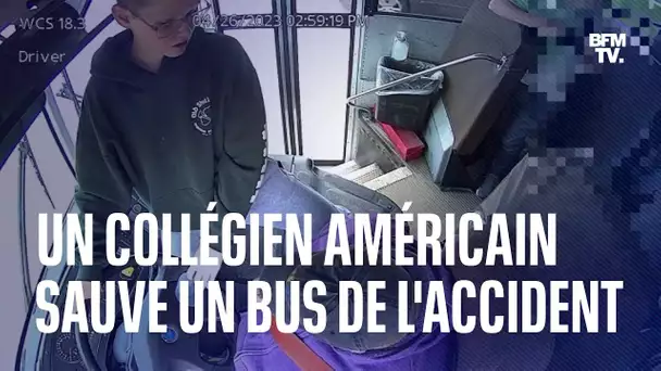 Un collégien américain évite l'accident d'un bus scolaire après le malaise de la conductrice