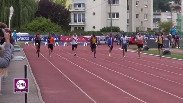 Tomblaine 2015 : Finale 100 m Espoirs M (Meba-Mickael Zeze en 10&#039;&#039;32)