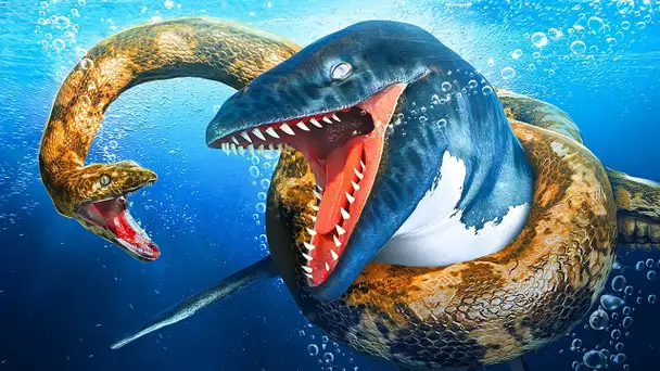 Titanoboa VS Mosasaure || Bataille Spectaculaire des Deux Plus Grands Reptiles de Tous les Temps
