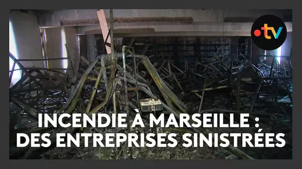 Incendie à Marseille : des entreprises brûlées et très impactées dans le 16ᵉ arrondissement