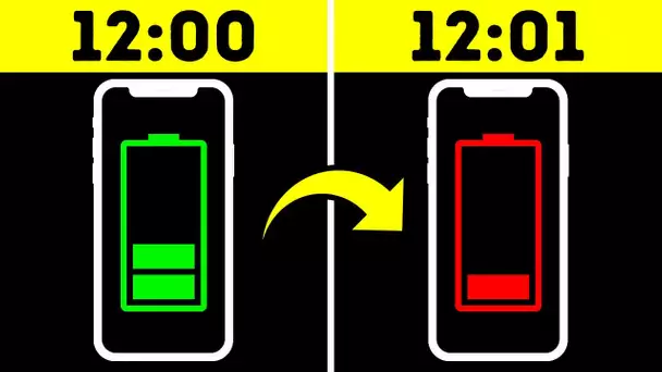 Votre téléphone est bloqué à 1 % de batterie ? Il est temps d'intervenir ! + D'autres ASTUCE