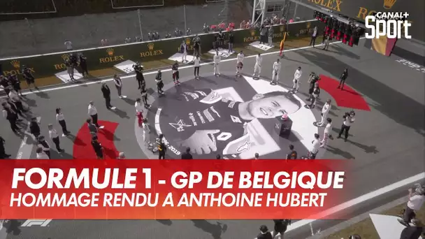 Le paddock réuni à la mémoire d'Anthoine Hubert - GP de Belgique
