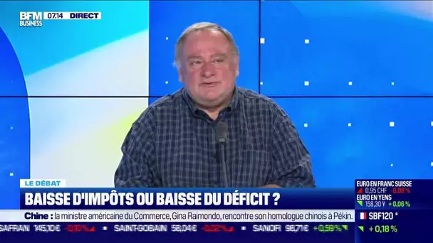 Nicolas Doze face à Jean-Marc Daniel: Baisse d'impôt ou baisse du déficit ?