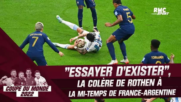 France - Argentine : "Essayer d'exister" la colère de Rothen à la mi-temps