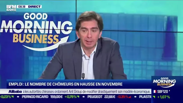 Bertrand Martino (Institut Montaigne) : Le nombre de chômeurs en hausse en novembre