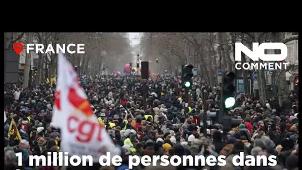Retraites en France : plus d'un million de personnes dans les rues