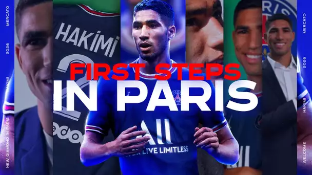 Les premiers pas d'Achraf Hakimi à 𝗣𝗮𝗿𝗶𝘀 ! 🎥🔴🔵