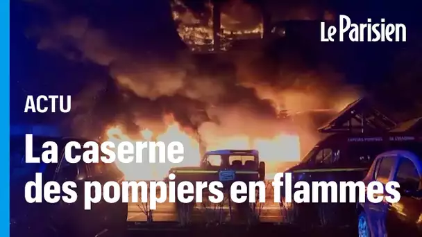 Étampes : Violent incendie dans la caserne des pompiers de la ville