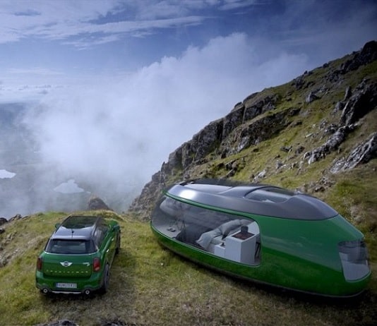 Le Camping Pod : une caravane de luxe revisitée à partir de la Mini Countryman F60 Cooper